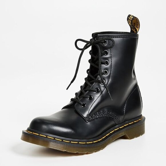 Dr. Martens Men\'s Black 1460 Originals Leather Classic Ankle Moto Boots Sz 10.5
